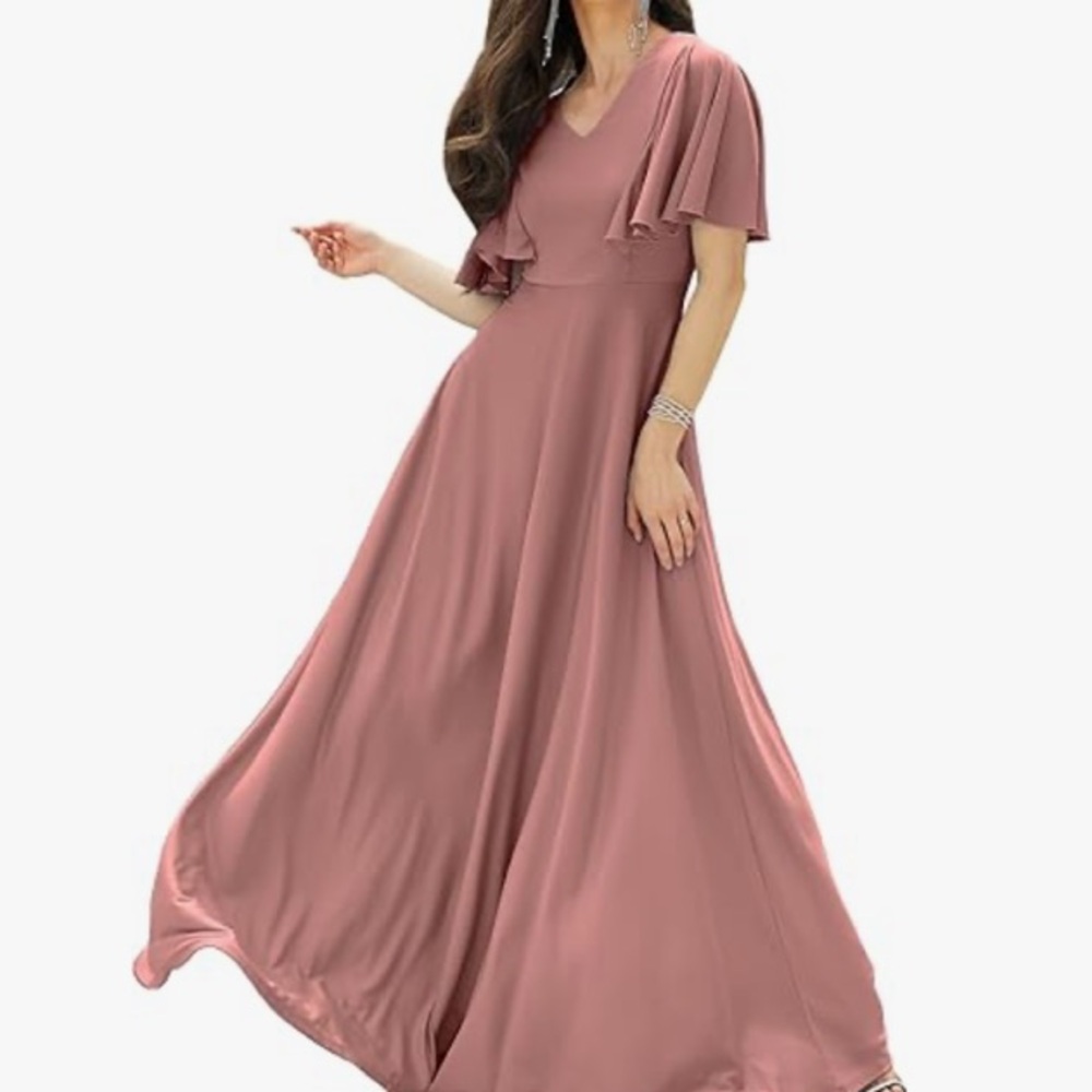 Rose Pink Bridesmaids Dress